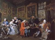 William Hogarth Marriage a la Mode i The Marriage Settlement oil on canvas